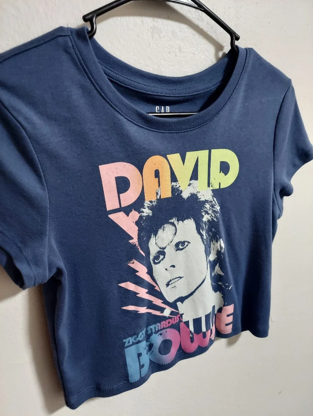 David Bowie Youth Ziggy Stardust Graphic Tee - Blue